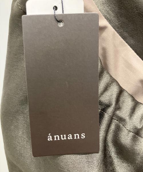 anuans（アニュアンス）anuans (アニュアンス) サテンバイアスナロースカート ブラウン サイズ:XSの古着・服飾アイテム