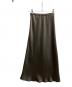 anuans（アニュアンス）の古着「サテンバイアスナロースカート」｜ブラウン