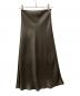 anuans (アニュアンス) サテンバイアスナロースカート ブラウン サイズ:XS：9000円