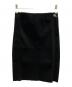 Calvin Klein Jeans（カルバンクラインジーンズ）の古着「BACK ZIP KNITTED SKIRT」｜ブラック