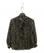 Hug O'Warハグオーワー）の古着「ボウタイブラウス」｜グリーン