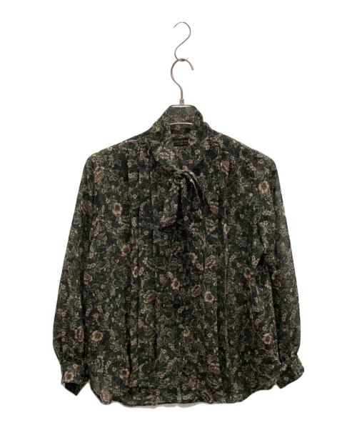 Hug O'War（ハグオーワー）Hug O'War (ハグオーワー) ボウタイブラウス グリーン サイズ:フリーの古着・服飾アイテム