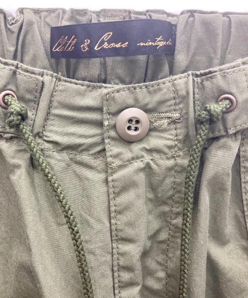 CLOTH&CROSS（クロスアンドクロス）CLOTH&CROSS (クロスアンドクロス) バルーンミリタリーパンツ オリーブ サイズ:2の古着・服飾アイテム