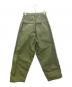 中古・古着 CLOTH&CROSS (クロスアンドクロス) バルーンミリタリーパンツ オリーブ サイズ:2：12000円