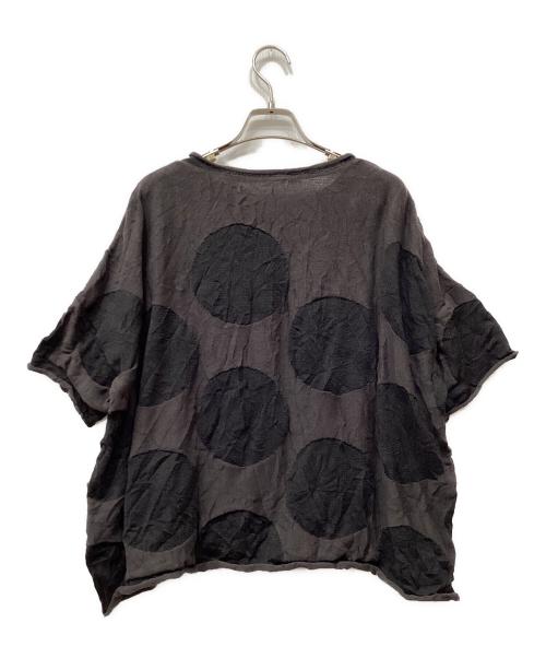 Y's（ワイズ）Y's (ワイズ) GIGA POLKA DOTS LINKS WRINKLE BIG PULLOVER グレー サイズ:2の古着・服飾アイテム