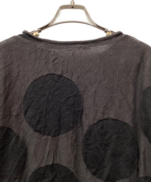 Y's（ワイズ）Y's (ワイズ) GIGA POLKA DOTS LINKS WRINKLE BIG PULLOVER グレー サイズ:2の古着・服飾アイテム