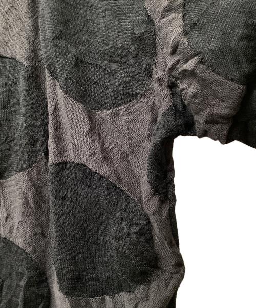 Y's（ワイズ）Y's (ワイズ) GIGA POLKA DOTS LINKS WRINKLE BIG PULLOVER グレー サイズ:2の古着・服飾アイテム