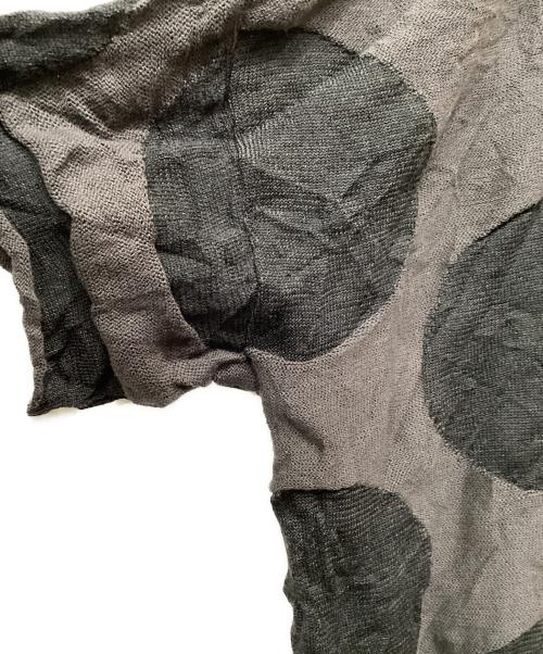 Y's（ワイズ）Y's (ワイズ) GIGA POLKA DOTS LINKS WRINKLE BIG PULLOVER グレー サイズ:2の古着・服飾アイテム