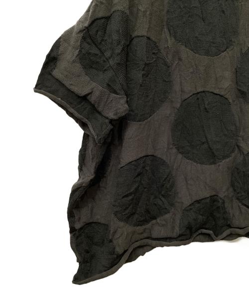 Y's（ワイズ）Y's (ワイズ) GIGA POLKA DOTS LINKS WRINKLE BIG PULLOVER グレー サイズ:2の古着・服飾アイテム