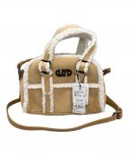 EMODAエモダ）の古着「フェイクムートンボストンバッグ」｜ベージュ