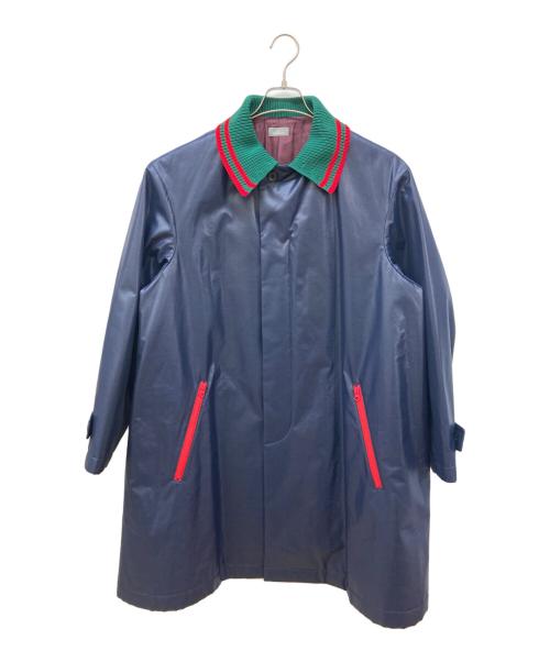 kolor/BEACON（カラービーコン）kolor/BEACON (カラービーコン) ニット切替ステンカラーコート ネイビー サイズ:SIZE 2の古着・服飾アイテム