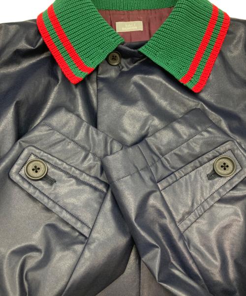 kolor/BEACON（カラービーコン）kolor/BEACON (カラービーコン) ニット切替ステンカラーコート ネイビー サイズ:SIZE 2の古着・服飾アイテム