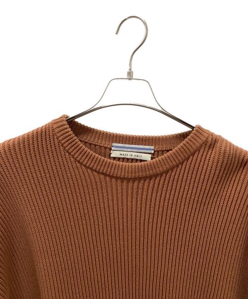 CristaSeya（クリスタセヤ）CristaSeya (クリスタセヤ) スリーブ切替エルボーパッチセーター ブラウン サイズ:Mの古着・服飾アイテム