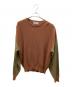CristaSeya（クリスタセヤ）の古着「スリーブ切替エルボーパッチセーター」｜ブラウン