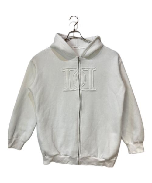 darich（ダーリッチ）darich (ダーリッチ) アップリケDDロゴパーカー ホワイト サイズ:Freeの古着・服飾アイテム