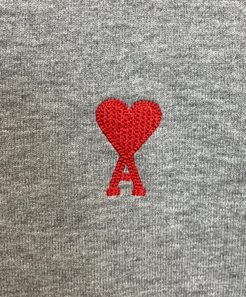 AMI Alexandre Mattiussi（アミアレクサンドルマテュッシ）AMI Alexandre Mattiussi (アミアレクサンドルマテュッシ) ロゴ刺繍クルーネックスウェット グレー サイズ:Sの古着・服飾アイテム