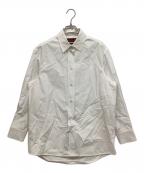 GUCCIグッチ）の古着「リボンタイ付き コットンポプリン シャツ」｜ホワイト