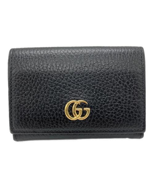 GUCCI（グッチ）GUCCI (グッチ) ダブルG カードケース ブラックの古着・服飾アイテム
