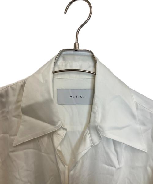 MURRAL（ミューラル）MURRAL (ミューラル) Framed embroidery wrap shirt ホワイト サイズ:Freeの古着・服飾アイテム
