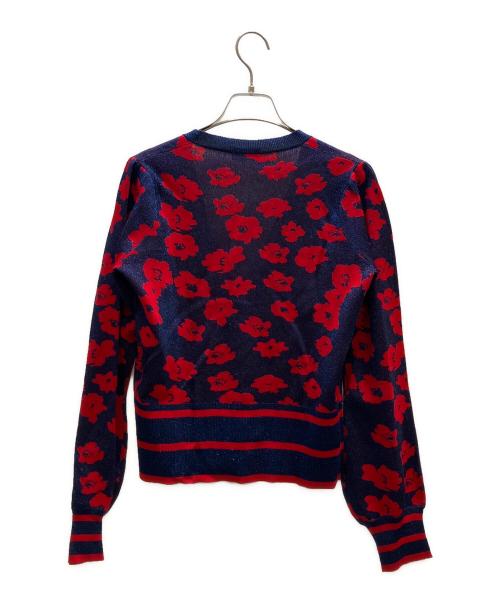 BAUM UND PFERDGARTEN（バウムウンドヘルガーデン）BAUM UND PFERDGARTEN (バウムウンドヘルガーデン) 総柄カーディガン ネイビー サイズ:Ｓの古着・服飾アイテム