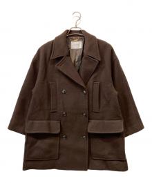 SLOBE IENA（スローブ イエナ）の古着「T/WメルトンビックPコート」｜ブラウン