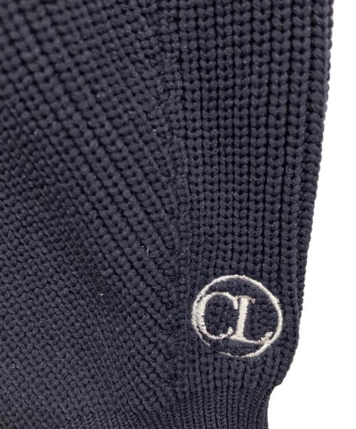 CAPRICIEUX LE'MAGE（カプリシューレマージュ）CAPRICIEUX LE'MAGE (カプリシューレマージュ) Wジップボートネックニット ネイビー サイズ:FREEの古着・服飾アイテム