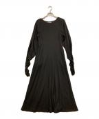 pinueピヌエ）の古着「カットソーワンピース」｜ブラック