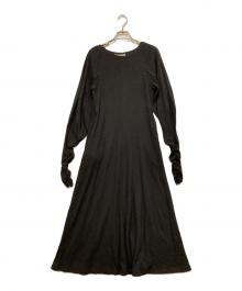 pinue（ピヌエ）の古着「カットソーワンピース」｜ブラック