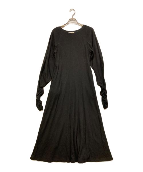 pinue（ピヌエ）PINUE (ピヌエ) カットソーワンピース ブラック サイズ:Sの古着・服飾アイテム