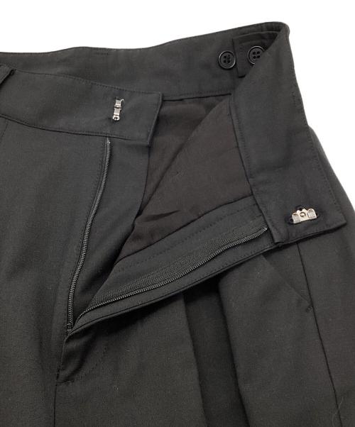 SIWEM（シウム）SIWEM (シウム) タックワイドパンツ ブラック サイズ:Sの古着・服飾アイテム