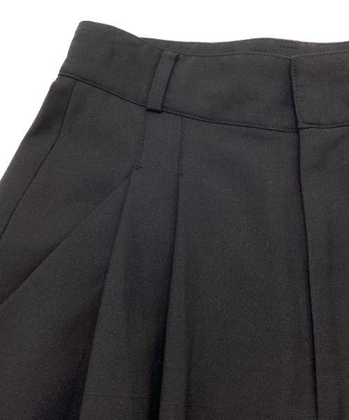 SIWEM（シウム）SIWEM (シウム) タックワイドパンツ ブラック サイズ:Sの古着・服飾アイテム