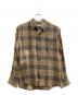 DRIES VAN NOTEN（ドリスヴァンノッテン）の古着「チェックシャツ」｜オレンジ×ブルー