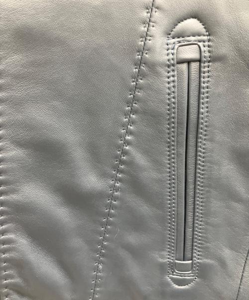 MEN'S BIGI（メンズビギ）MEN'S BIGI (メンズビギ) レザージャケット ネイビー サイズ:SIZE03の古着・服飾アイテム