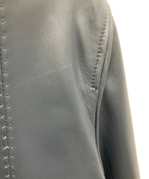 MEN'S BIGI（メンズビギ）MEN'S BIGI (メンズビギ) レザージャケット ネイビー サイズ:SIZE03の古着・服飾アイテム