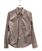 DRIES VAN NOTENドリスヴァンノッテン）の古着「ストライプシャツ」｜ピンク×ホワイト