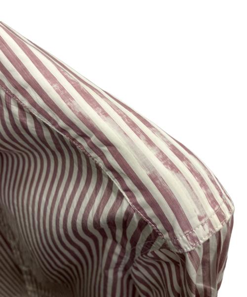 DRIES VAN NOTEN（ドリスヴァンノッテン）DRIES VAN NOTEN (ドリスヴァンノッテン) ストライプシャツ ピンク×ホワイト サイズ:48の古着・服飾アイテム