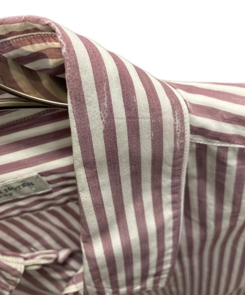 DRIES VAN NOTEN（ドリスヴァンノッテン）DRIES VAN NOTEN (ドリスヴァンノッテン) ストライプシャツ ピンク×ホワイト サイズ:48の古着・服飾アイテム