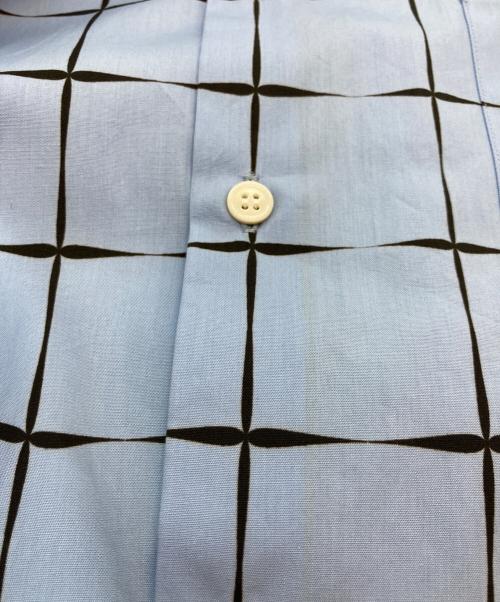 COMME des GARCONS HOMME DEUX（コムデギャルソン オム ドゥ）COMME des GARCONS HOMME DEUX (コムデギャルソン オム ドゥ) 切替デザインシャツ ブルー サイズ:sizeMの古着・服飾アイテム