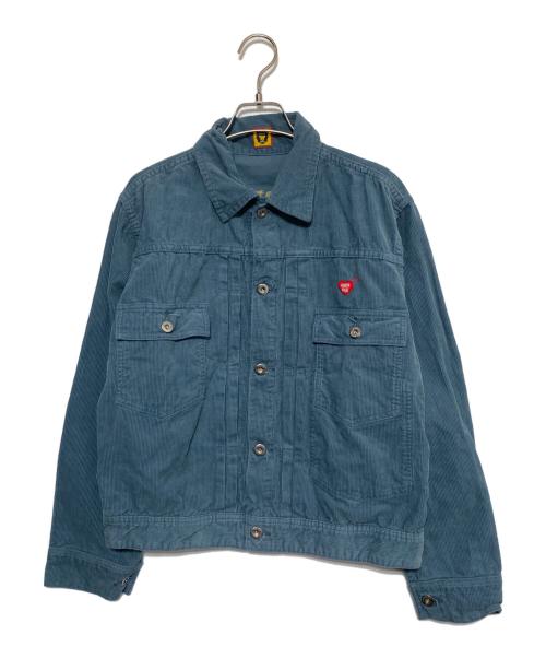 HUMAN MADE（ヒューマンメイド）HUMAN MADE (ヒューマンメイド) コーデュロイジャケット ブルー サイズ:Mの古着・服飾アイテム