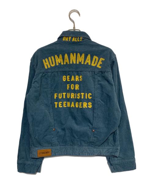 HUMAN MADE（ヒューマンメイド）HUMAN MADE (ヒューマンメイド) コーデュロイジャケット ブルー サイズ:Mの古着・服飾アイテム