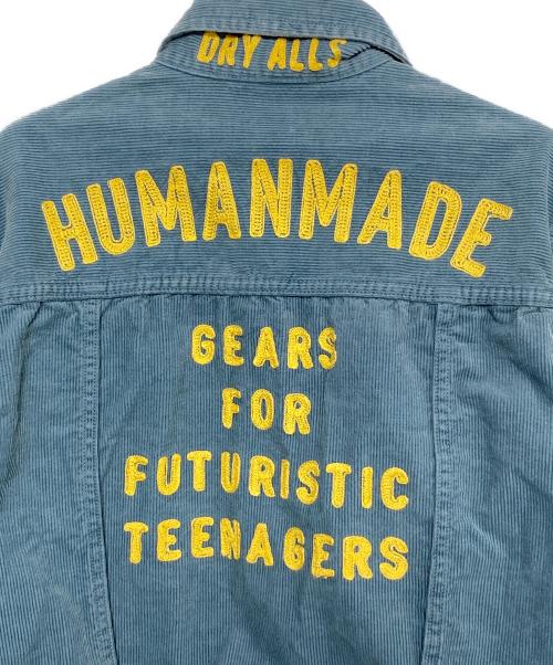 HUMAN MADE（ヒューマンメイド）HUMAN MADE (ヒューマンメイド) コーデュロイジャケット ブルー サイズ:Mの古着・服飾アイテム