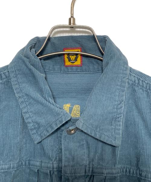 HUMAN MADE（ヒューマンメイド）HUMAN MADE (ヒューマンメイド) コーデュロイジャケット ブルー サイズ:Mの古着・服飾アイテム