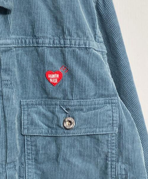 HUMAN MADE（ヒューマンメイド）HUMAN MADE (ヒューマンメイド) コーデュロイジャケット ブルー サイズ:Mの古着・服飾アイテム