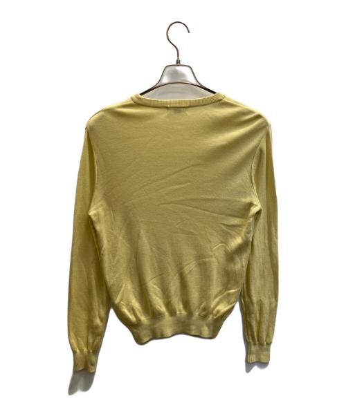 OBLI（オブリ）OBLI (オブリ) シルク混ニット イエロー サイズ:フリーの古着・服飾アイテム