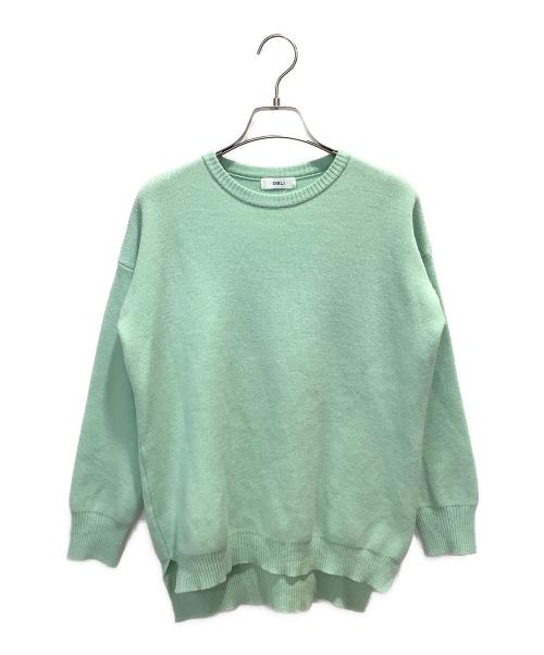 OBLI（オブリ）OBLI (オブリ) ミントニット ライトグリーン サイズ:FREEの古着・服飾アイテム