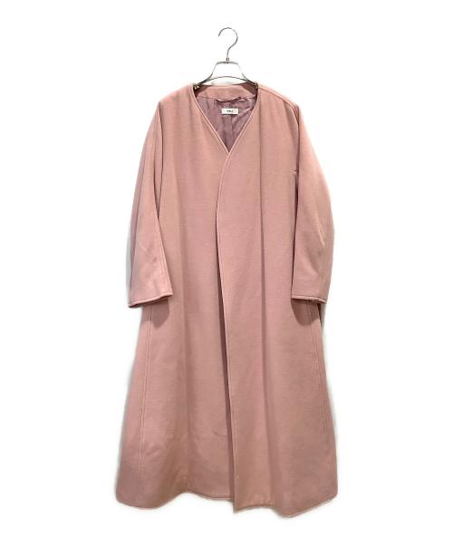 OBLI（オブリ）OBLI (オブリ) ピンクウールコート ピンク サイズ:Fの古着・服飾アイテム