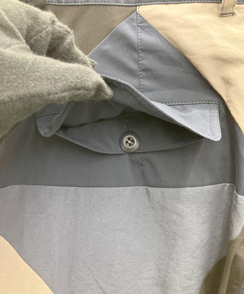 ANREALAGE（アンリアレイジ）ANREALAGE (アンリアレイジ) パネルパッチワークカーゴパンツ ネイビー サイズ:SIZE48の古着・服飾アイテム