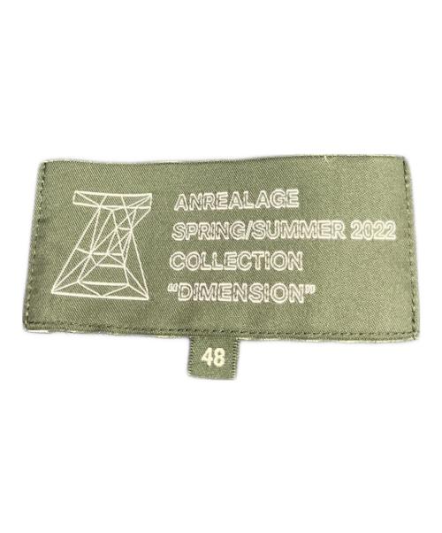 ANREALAGE（アンリアレイジ）ANREALAGE (アンリアレイジ) パネルパッチワークカーゴパンツ ネイビー サイズ:SIZE48の古着・服飾アイテム