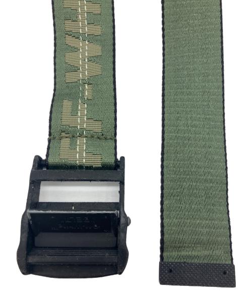 OFFWHITE（オフホワイト）OFFWHITE (オフホワイト) INDUSTRIAL BELT　インダストリアルベルト　ガチャベルト グリーンの古着・服飾アイテム
