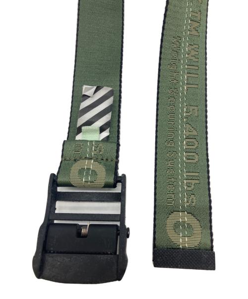OFFWHITE（オフホワイト）OFFWHITE (オフホワイト) INDUSTRIAL BELT　インダストリアルベルト　ガチャベルト グリーンの古着・服飾アイテム